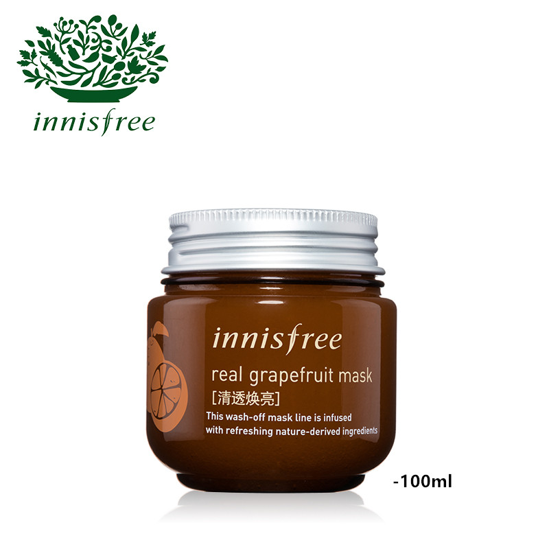 innisfree 悦诗风吟 葡萄柚焕颜提亮真萃面膜 100ml