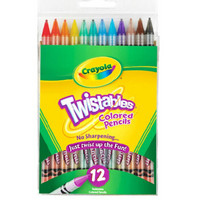 Crayola 绘儿乐 儿童彩色铅笔 12色免削 68-7408