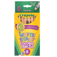 Crayola 绘儿乐 儿童彩色铅笔 8色 68-4108