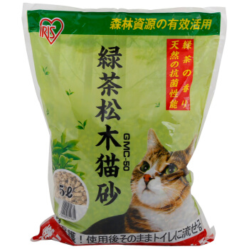 IRIS 爱丽思 宠物 GMC50 绿茶松木猫砂 5L
