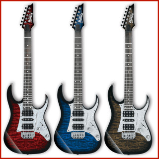 商品ibanez依班娜grg150qatbb电吉他海洋蓝色渐变