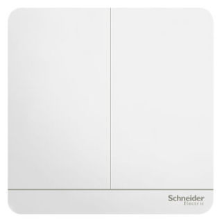 商品schneider electric 施耐德 绎尚系列 单控开关 白色 二开