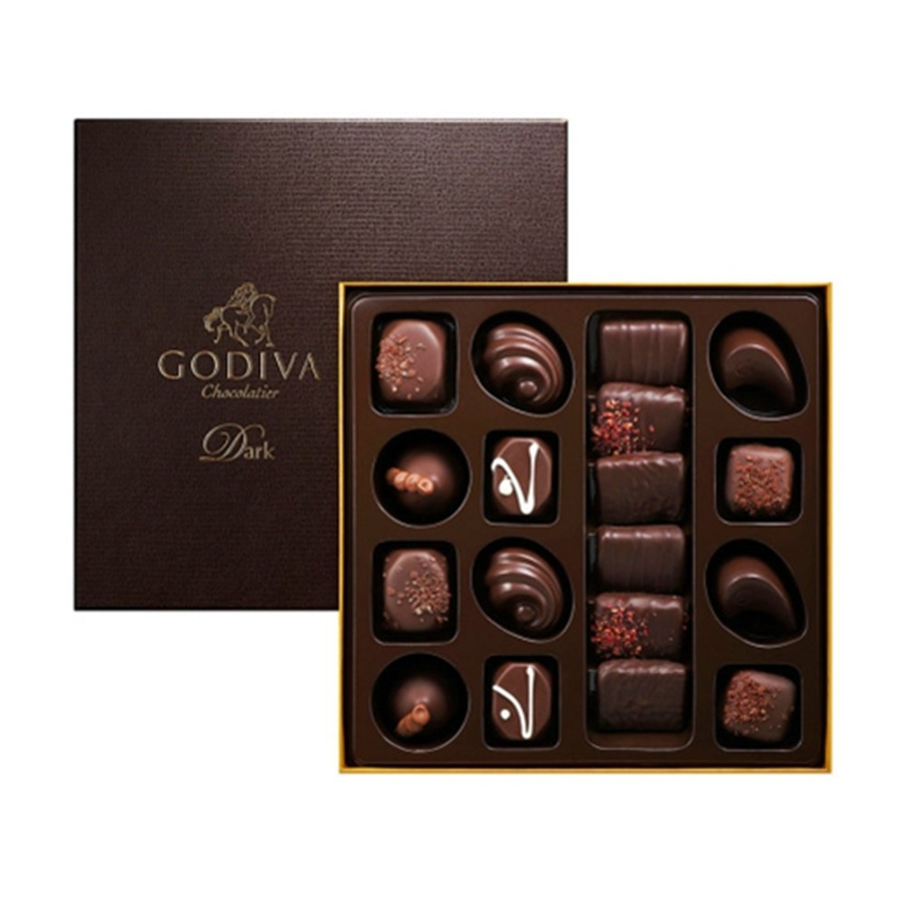 Godiva 歌帝梵手工黑巧礼盒 18粒 195g