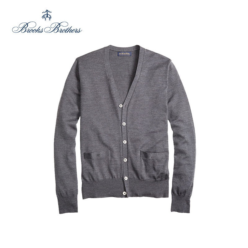 Brooks Brothers 布克兄弟 1000038060 男士美利奴羊毛钮扣开衫