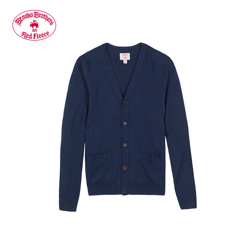 Brooks Brothers 布克兄弟 1000040489 男士美利奴羊毛开衫