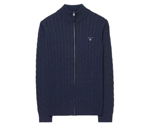 GANT 甘特 男士立领拉链针织衫