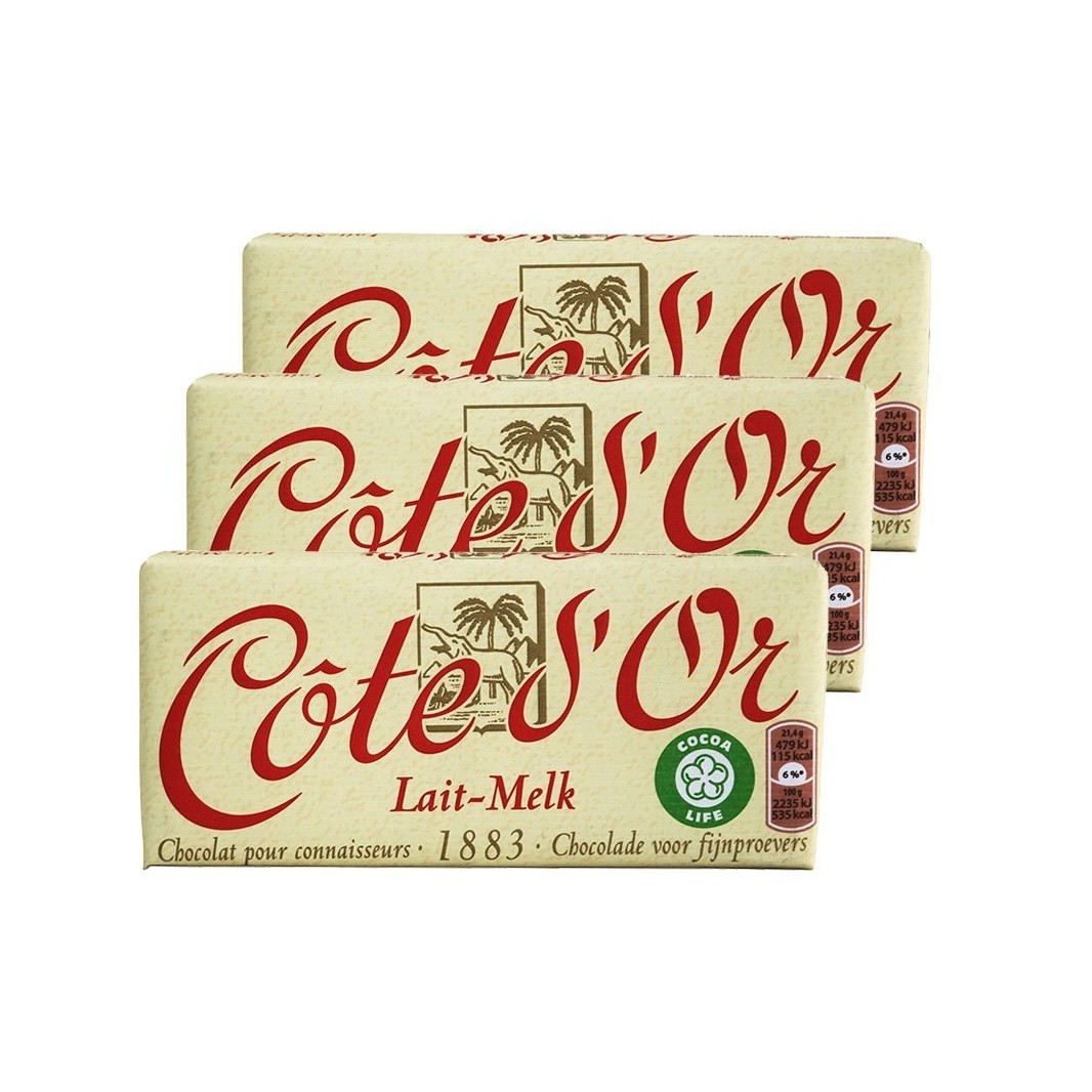 COTE D'OR 克特多金象 比利时牛奶巧克力 150g*3