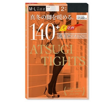 限尺码：ATSUGI 厚木 TIGHTS系列 140D 发热连裤袜 2双装