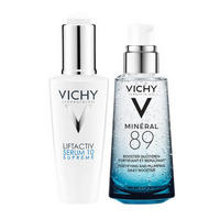 凑单品：VICHY 薇姿 活性塑颜肌源焕活赋能精华液 50ml+活泉水玻尿酸 89号精华露 50ml