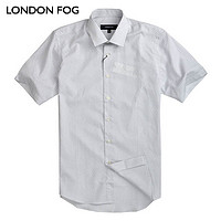 LONDON FOG LS11WH125 男士竖条纹短袖衬衫