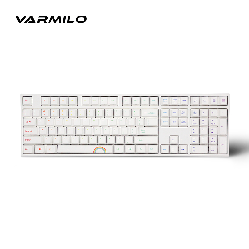 Varmilo 阿米洛 108键 彩虹机械键盘键帽 