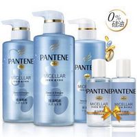 PANTENE 潘婷 无硅油排浊能量 （洗300ml*2+护300ml+洗50ml+护50ml） *4件