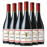 Montes 蒙特斯 ALPHA 欧法西拉红葡萄酒 750ml *6瓶 *2件