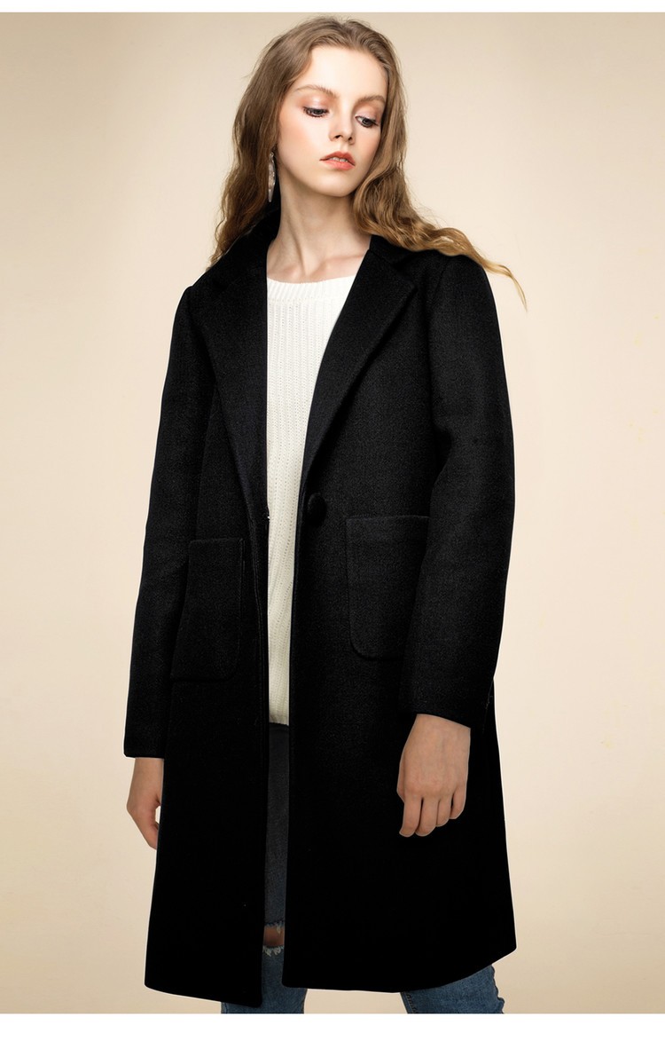GIORDANO 佐丹奴 05377689 女士毛呢大衣