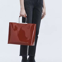 ALEXANDER WANG PATENT DIME TOTE - RED 女士手拎包