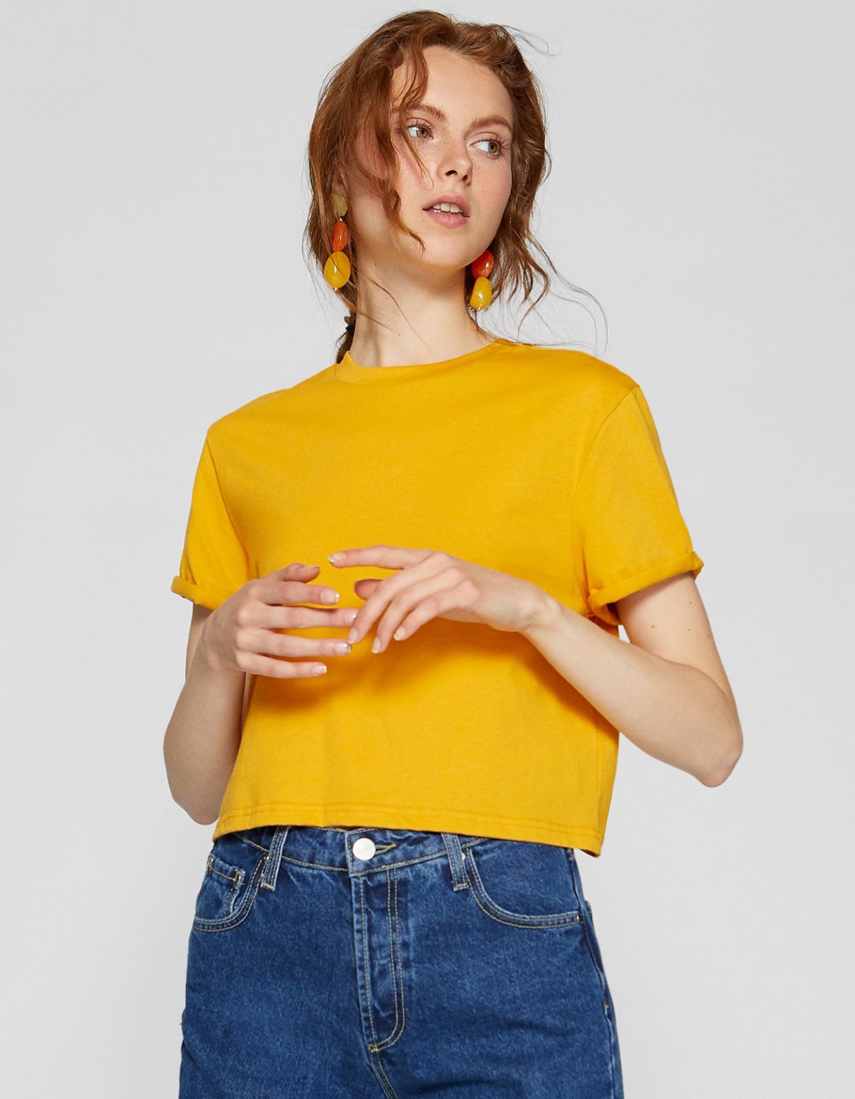 stradivarius 02520446306 女士短袖T恤