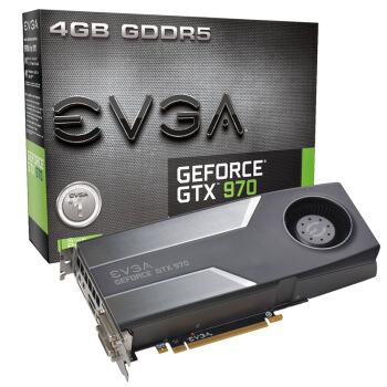  EVGA GeForce GTX 970 4GB DDR5 高频性能 显卡