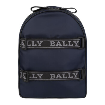 BALLY 巴利 FLIP 07 男士深蓝色尼龙双肩包