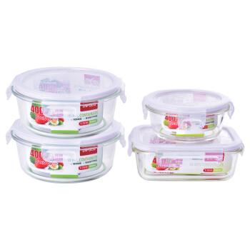 TAFUCO 泰福高 玻璃保鲜盒4件套