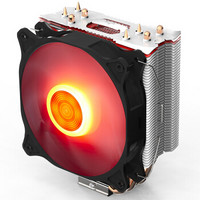aigo 爱国者 冰魄E-4 红色呼吸灯 CPU风冷散热器（单塔单扇4热管、多平台）