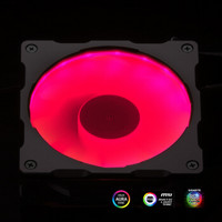 PHANTEKS Halos圣环140 铝质豪华版 ADD-RGB 机箱风扇（兼容3厂主板RGB灯效）