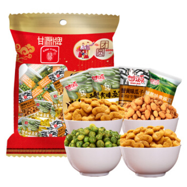 商品kam yuen 甘源牌 零食大礼包 瓜子仁蚕豆青豆 1168g