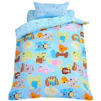 象宝宝（elepbaby）床品四件套 婴儿床上用品被套被芯枕套枕芯可拆洗被子枕头套件 丛林总动员
