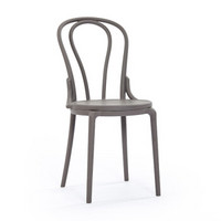佳匠 塑料餐椅座椅创意时尚个性简约现代休闲椅子椅电脑椅 灰色