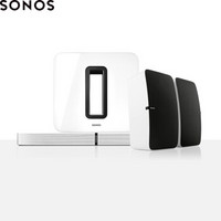 SONOS 音响 音箱 家庭智能音响 无线家庭影院PLAYBASE+SUB套装5.1声道 白色套组 低音炮 后环绕升级版