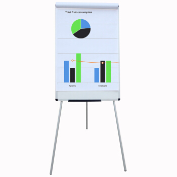 AUCS 60*90cm白板支架式移动办公会议教学家用磁性写字板 搪瓷面板 1090903