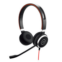 捷波朗(Jabra)双耳话务耳机头戴式耳机客服耳机呼叫中心耳麦Evolve 40 UC USB被动降噪可连电脑手机3.5mm单插