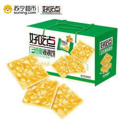 6元】早餐饼干_好吃点 香脆杏仁饼/核桃饼 800g*10件多少钱-什么值得