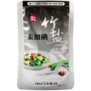 中盐 未加碘竹盐 250克