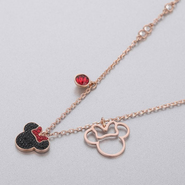 swarovski施华洛世奇mickeyminnie迪士尼米妮项链5429090