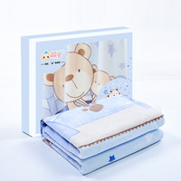 萌宝（Cutebaby）婴儿毛毯春夏加厚宝宝毛毯 空调毯云毯新生儿童小毛毯抱被 婴儿被子盖毯子礼盒装 小熊