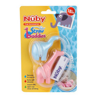 努比（Nuby）硅胶卡通造型吸管 2个装
