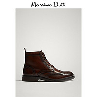 Massimo Dutti 17004322709 男士复古雕花短靴