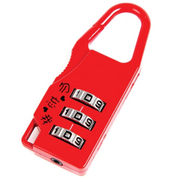 赛拓（SANTO) 0402 三位密码锁 旅行箱锁 柜门锁 抽屉锁  背包挂锁（颜色随机）