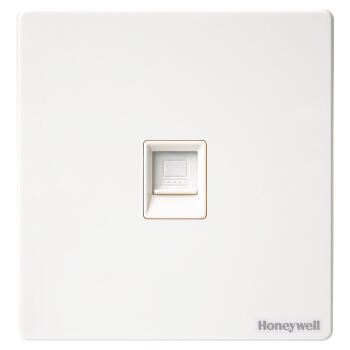 霍尼韦尔（honeywell）开关插座面板 一位电脑插座 86型单联网线宽带插座 境尚系列 白色