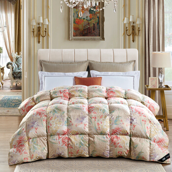 安睡宝（SOMERELLE）50%鹅绒春秋被子 洛纳灰鹅绒双人加大被芯1.8米床220*240cm