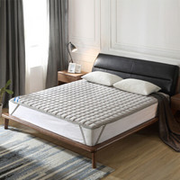 可奈尔 床垫床褥 软垫舒适透气纯棉床垫防滑保护垫 学生床褥子 0.9米床灰色 BH2 90*190cm