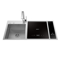 浩泽（OZNER）嵌入水槽式WIFI智能净水洗碗机 6套大容量全自动投放耗材S5