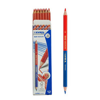 LYRA 艺雅 德国艺雅红蓝铅笔双头设计绘图标记木工彩色铅笔12支中杆L2640101