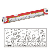 N次贴（STICKN）儿童手工纸美术纸背胶创意涂鸦画纸3.5米-动物列车36547
