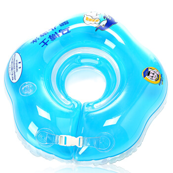 Doctor.Ma 马博士 DOCTOR MA）婴儿游泳圈新生儿宝宝脖圈颈圈婴儿洗澡用具戏水玩具 蓝色大号9.5cm