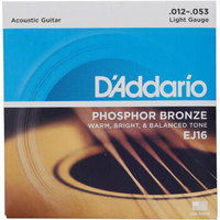 D'Addario 達達里奧 EJ16 美國進口民謠吉他琴弦 碳素鋼弦套弦12-53磷銅