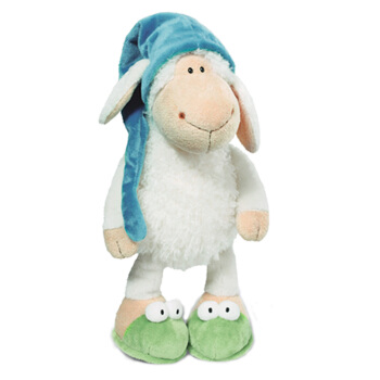 NICI 礼祺 38节礼物龙年生日玩偶睡帽羊小羊玩偶毛绒玩具可爱娃娃送女孩