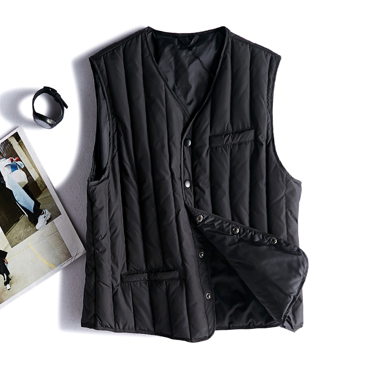 雅鹿 男士轻薄羽绒背心