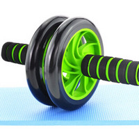 凯速静音型双轮健腹器腹肌轮健腹轮滚轮（手套、跳绳带跪垫）PR05套装绿