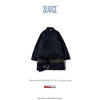 Surge 18SS Thermolite®纤维防风中长款外套（深蓝拼接军绿）M码